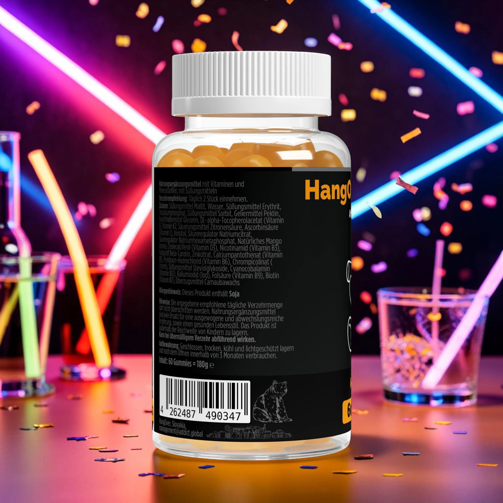 HangOver Gummies | HangOver Recovery Routine | 60 Gummies